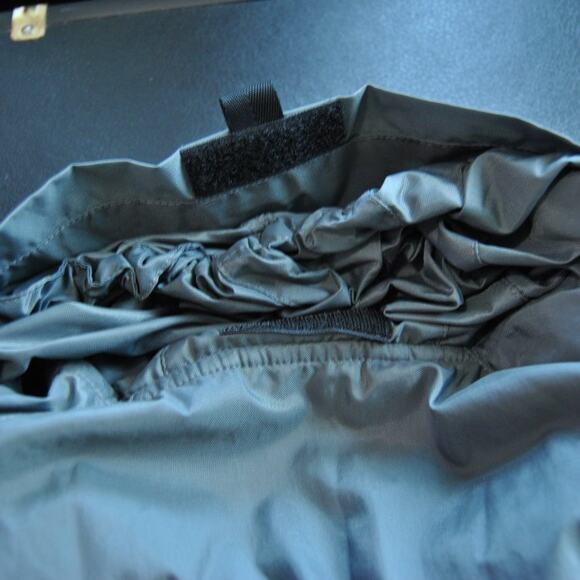 Large Vintage Nike Rain Jacket with Hideaway Hoodie Gray Red - Picture 10 of 14